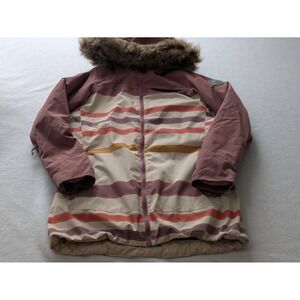 Burton Lelah Ski Snowboard Jacket Coat Women's Jacket XS Outdoor Winter Pink Fur